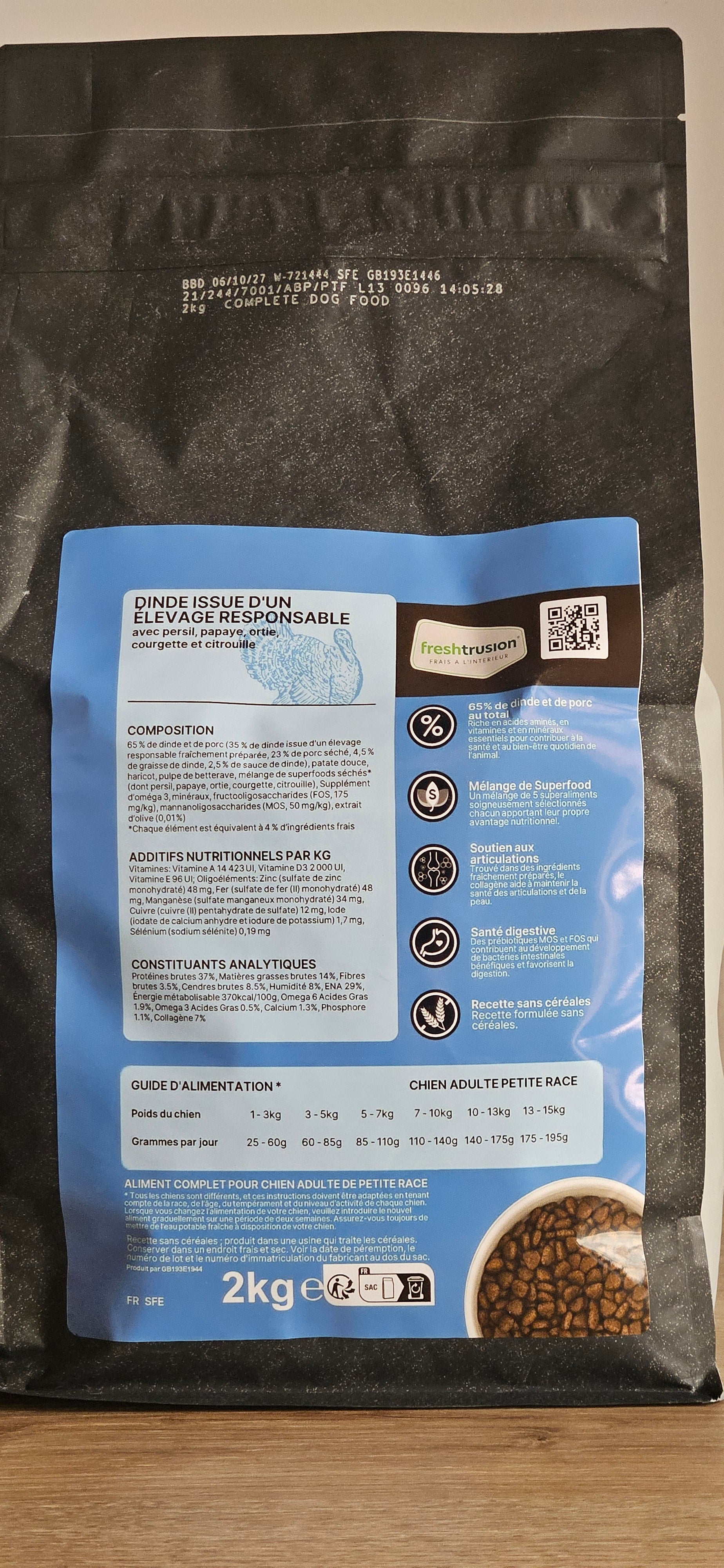Gamme pour Chien Adulte Petite Race - Dinde