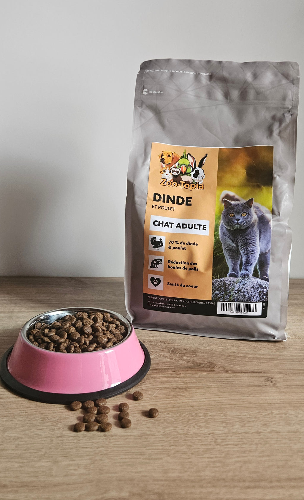 Zoo-Topia – Chat Adulte Stérilisé Sans Céréales  Dinde & Patate Douce