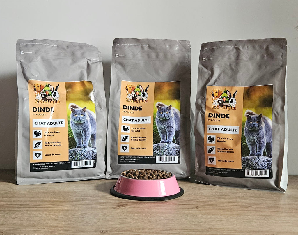 Zoo-Topia – Chat Adulte Stérilisé Sans Céréales  Dinde & Patate Douce
