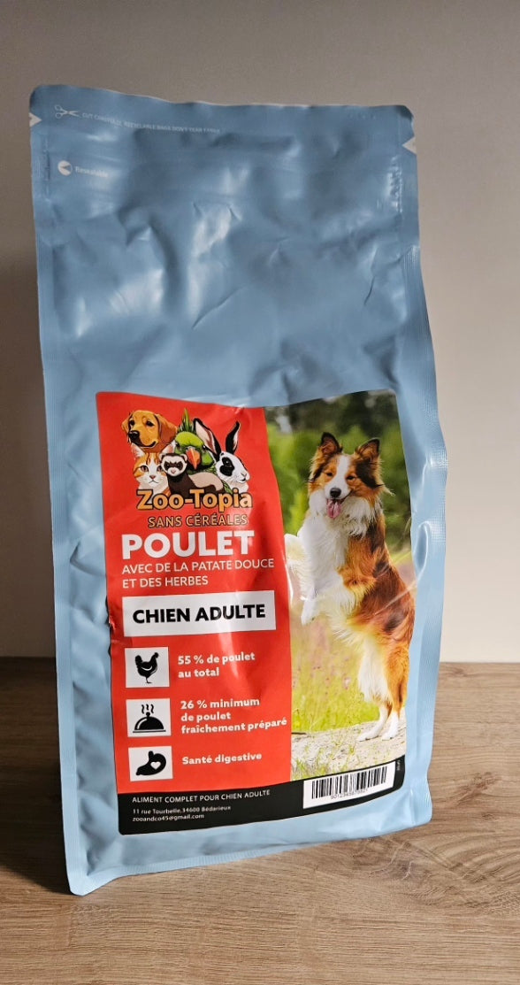 Croquette chien adulte au poulet