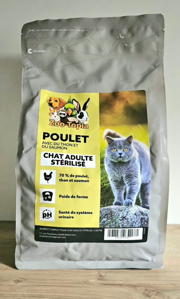 Croquette pour chat adulte au poulet