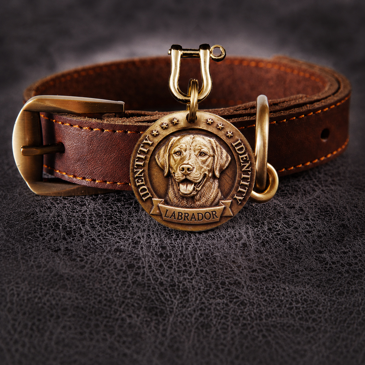 Collier en cuir Signature Personnalisable
