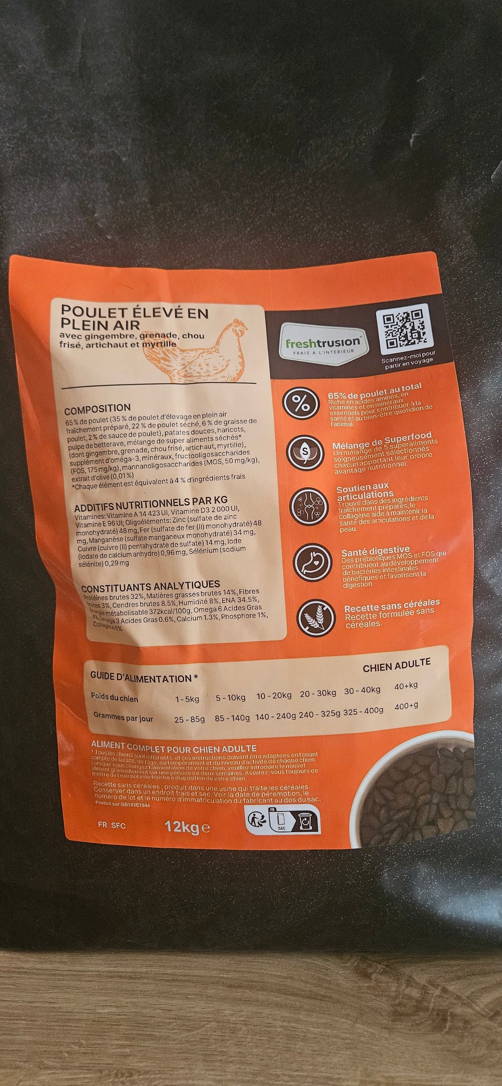 Gamme pour Chien Adulte Digestibilité Naturelle - Poulet Élevé en Plein Air, Grenade & Super Ingrédients